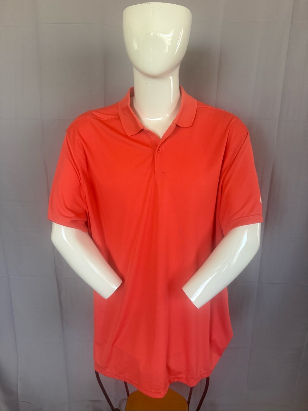 Nike Golf Dri-FIT Polo XXL Coral Red Men’s Performance Golf Shirt